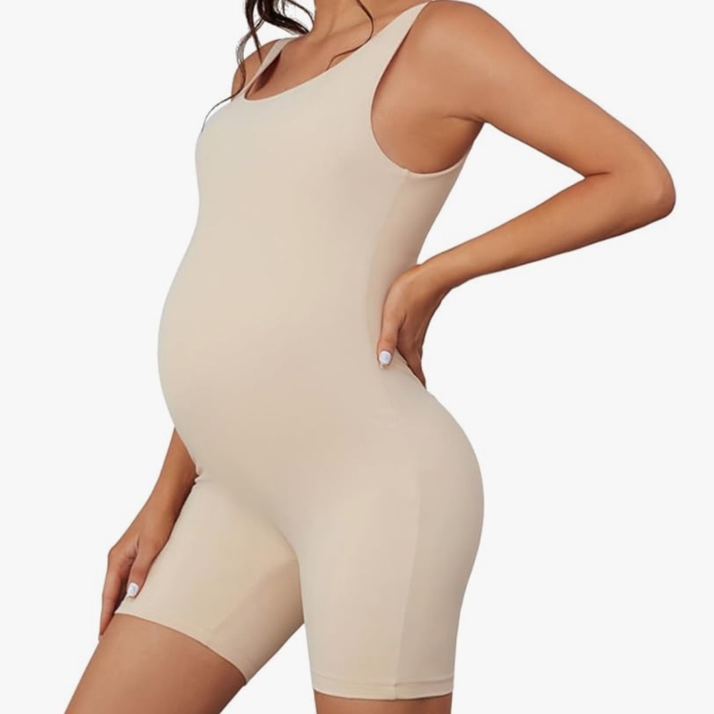 Bhome Maternity Shapewear Bodysuit Biketard Nude NWT -Size XL